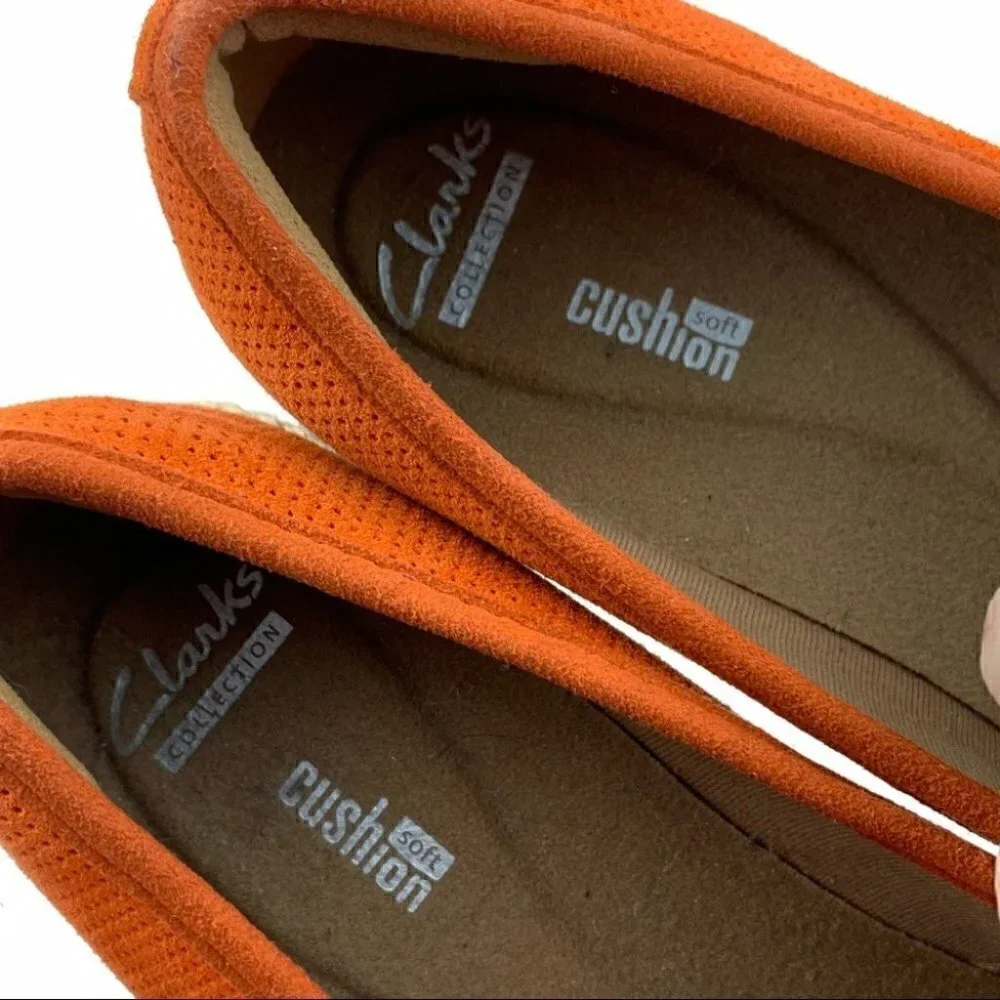 Clarks Collection flats 7.5 38 suede Espadrilles
